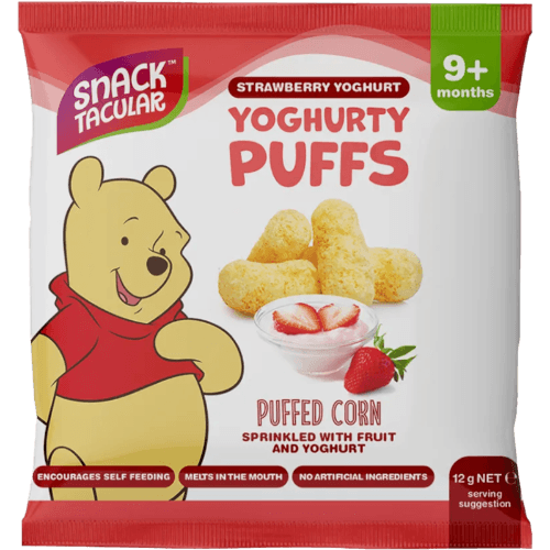 Snacktacular Strawberry Yoghurty Puffs Baby Snack 9+ Months