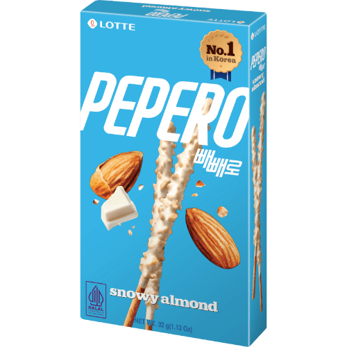 Lotte Pepero Snowy Almond Sticks 32 g