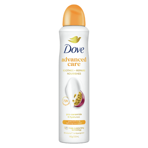 Dove Passionfruit Lemongrass Advanced Care Antiperspirant Aerosol