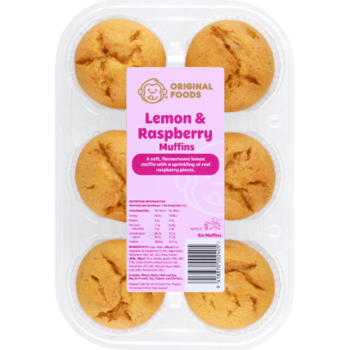 Original Foods Lemon & Raspberry Muffins