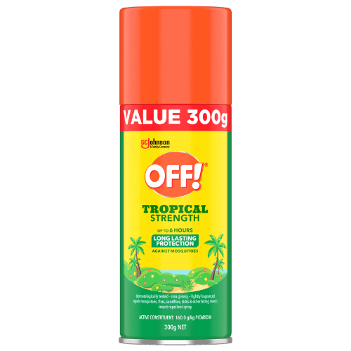 Off Tropical Strength Insect Repellent Aerosol Spray