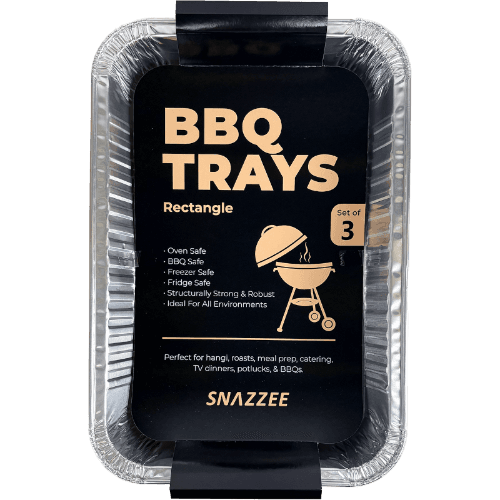 Snazzee Rectangle Medium BBQ Trays
