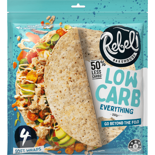 Rebel Bakehouse Low Carb Everything Soft Wraps