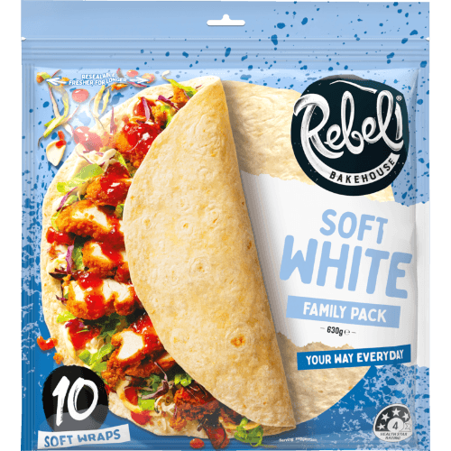 Rebel Bakehouse Soft White Family Pack Wraps