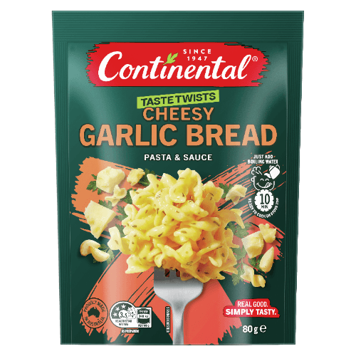 Continental Taste Twists Cheesy Garlic Bread Pasta & Sauce