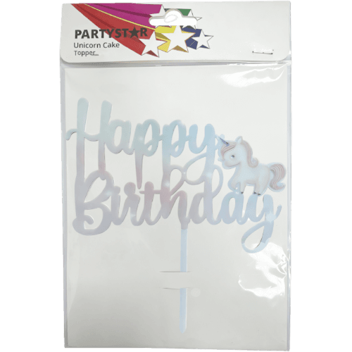 Korbond Partystar Childrens Party Cake Topper Assorted