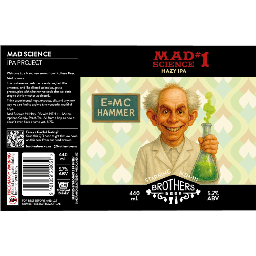 Brothers Beer E=MC Hammer Mad Science #1 Hazy IPA
