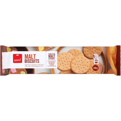 Pams Malt Biscuits 250 g