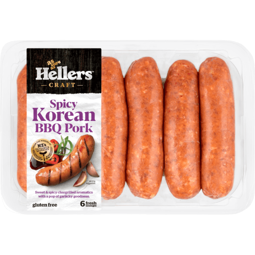 Hellers Craft Korean BBQ Pork Sausages