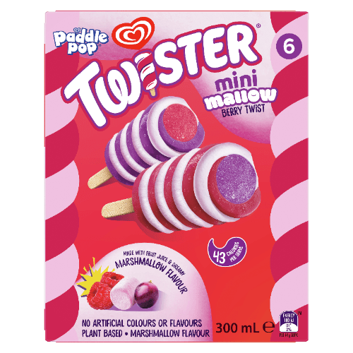 Paddle Pop Marshmallow Flavour Twister Mini Ice Cream
