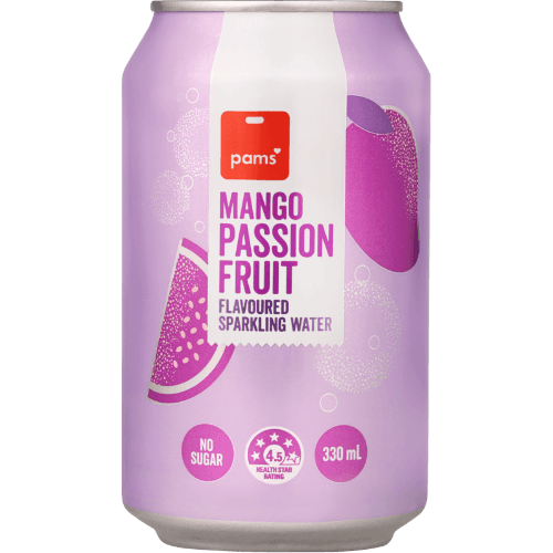 Pams Mango Passion Flavoured Sparkling Water