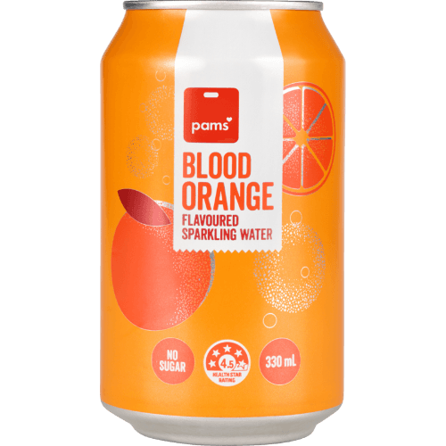 Pams Blood Orange Flavoured Sparkling Water