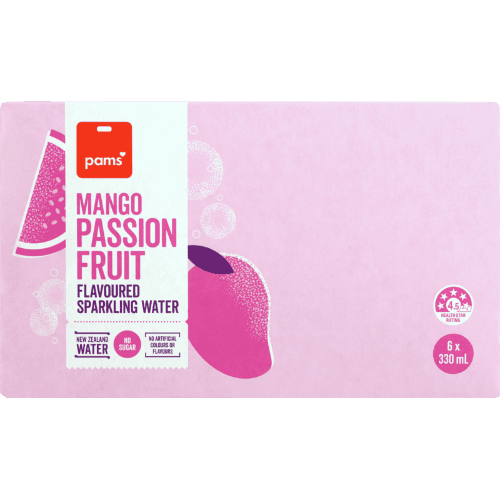 Pams Mango Passion Flavoured Sparkling Water