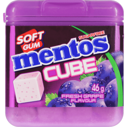 Mentos Fresh Grape Flavour Cube Gum