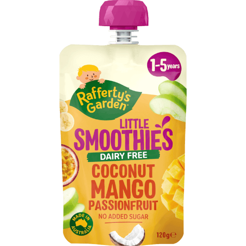 Rafferty's Garden Little Smoothies Dairy Free Coconut Mango Passionfruit 1-5 Years