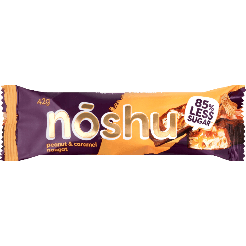 Noshu Peanut & Caramel Nougat Bar