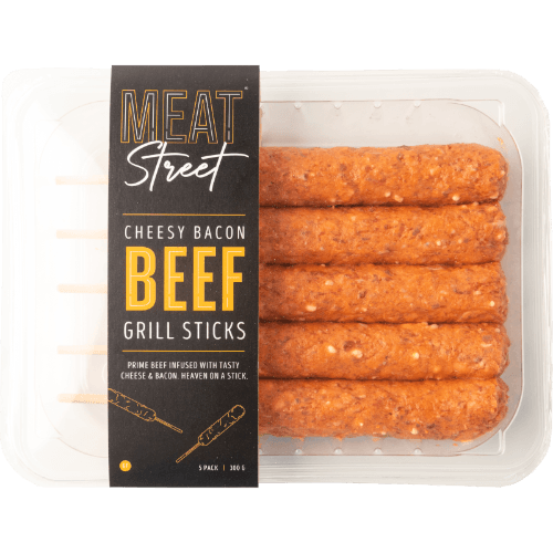 Meat Street Cheesy Bacon Beef Grill Sticks