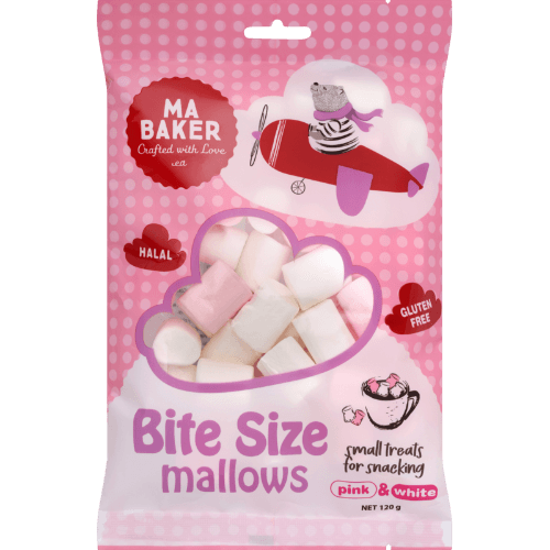 Ma Baker Pink & White Bite Size Mallows