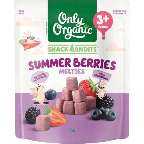 Only Organic Snack Bandits Summer Berries Melties 3+ Years