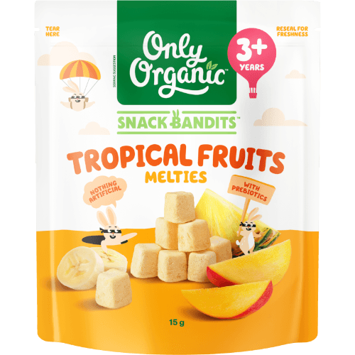 Only Organic Snack Bandits Tropical Fruits Melties 3+ Years