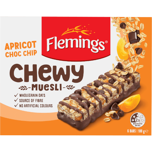 Flemings Chewy Apricot Choc Chip Muesli Bar