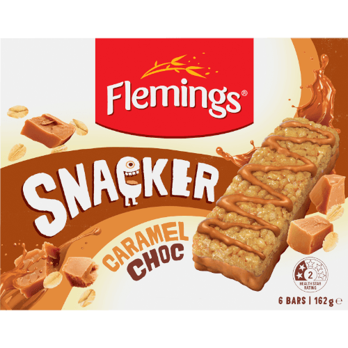 Flemings Snacker Caramel Choc Muesli Bar