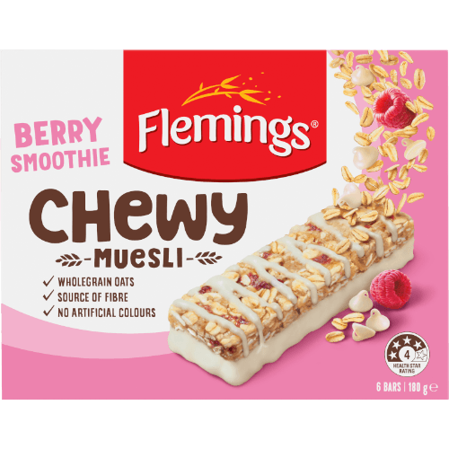 Flemings Chewy Berry Smoothie Muesli Bar