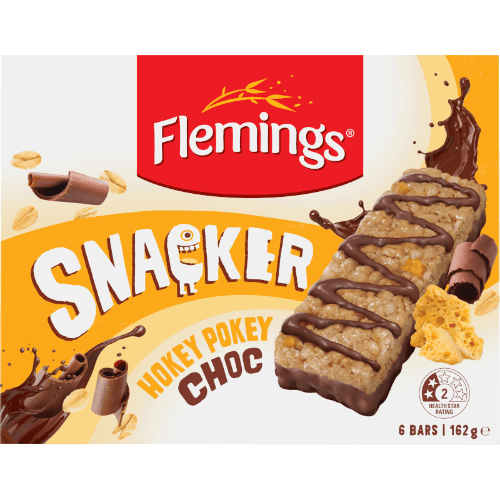 Flemings Snacker Hokey Pokey Choc Muesli Bar