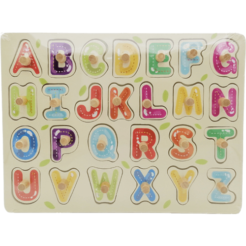 Korbond Seasonal Wooden Knob Puzzle Letters