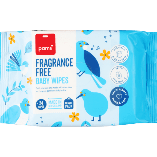 Pams Fragrance Free Baby Wipes