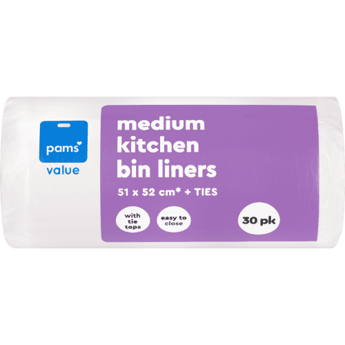 Pams Value Kitchen Bin Liners Medium