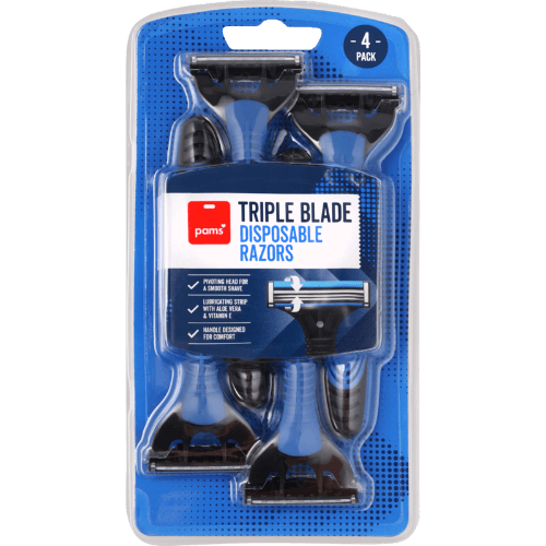 Pams Triple Blade Disposable Razors