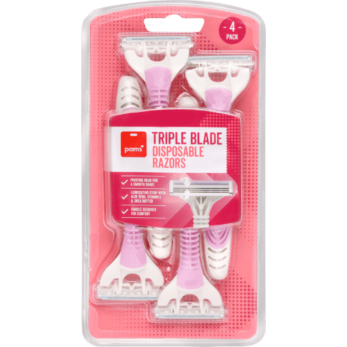 Pams Triple Blade Disposable Razors