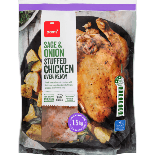 Pams Sage & Onion Stuffed Chicken Oven Ready