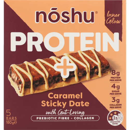 Noshu Caramel Sticky Date Protein Bars
