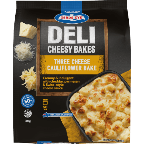 Birds Eye Deli Cheese Bakes Three Cheese Cauliflower Bake