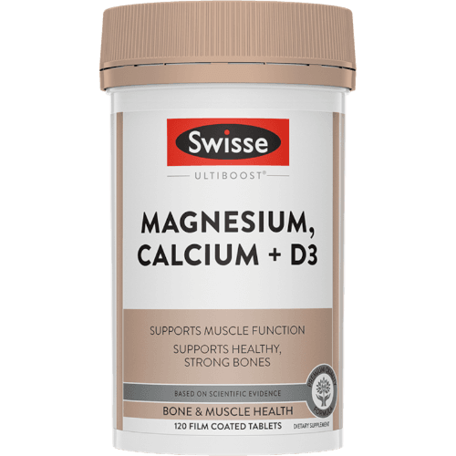 Swisse Ultiboost Magnesium, Calcium + Vitamin D3 Vitamins