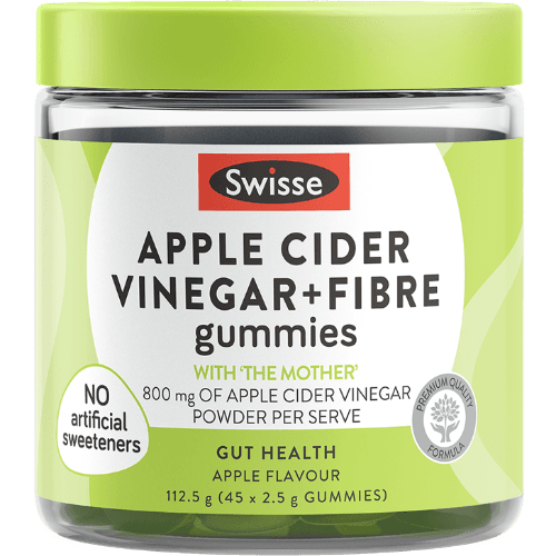 Swisse Ultiboost Apple Cider Vinegar + Fibre Gummies Vitamins