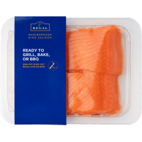 Regal Thawed Marlborough King Salmon (Skin Off Bone Out)