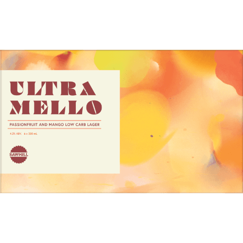 Sawmill Ultra Mello Passionfruit & Mango Low Carb Lager