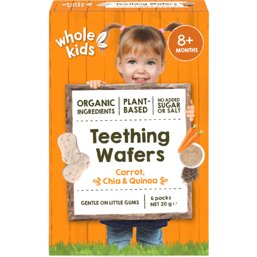 Whole Kids Quinoa & Chia & Carrot Teething Wafer 8+ Months