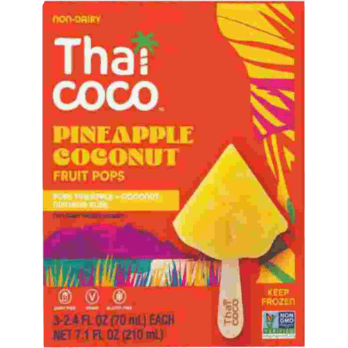 Thai Coco Pineapple Coconut Fruit Pops