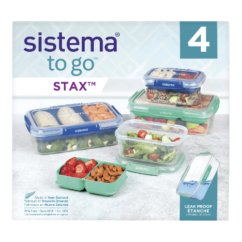 Sistema Stax to Go Food Container Set