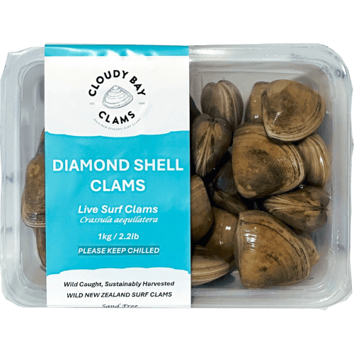 Cloudy Baby Clams Map - Live Diamond Shell Clam Clams
