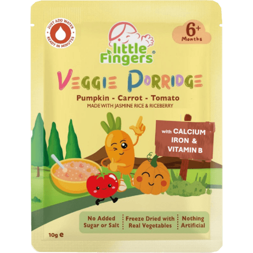 Little Fingers Pumpkin, Carrot, Tomato Veggie Porridge 10 g