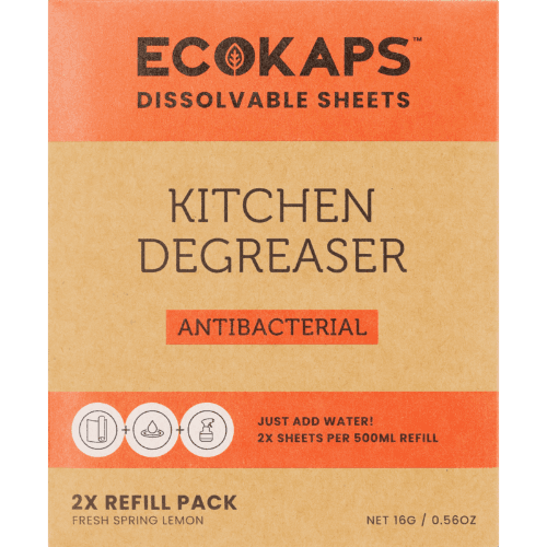 Ecokaps Fresh Spring Lemon Antibacterial Kitchen Degreaser