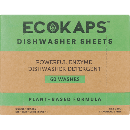 Ecokaps Plant Based Fragrance Free Dishwasher Sheets