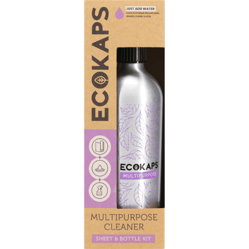 Ecokaps Spring Lemon Multipurpose Cleaner Sheet & Bottle Kit