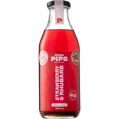 Little Pips Strawberry And Rhubarb Soda Syrup