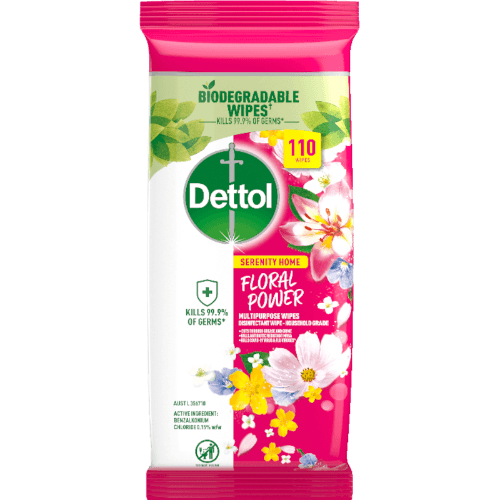 Dettol Serenity Home Floral Power Wipes